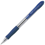 PILOT SUPER GRIP RETRACTABLE BALLPOINT PEN FINE 07MM BLUE