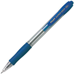 PILOT SUPER GRIP RETRACTABLE BALLPOINT PEN MEDIUM 10MM BLUE
