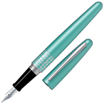 PILOT MR3 FOUNTAIN PEN AQUA DOTS FINE NIB BLACK