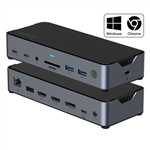 COMSOL USBC TRIPLE MONITOR USBC 14 PORT DOCKING STATION BLACK