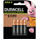 DURACELL RECHARGEABLE AAA BATTERY PACK 4