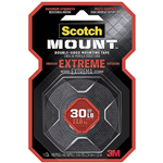 SCOTCH DOUBLE SIDED MOUNTING TAPE MOUNT EXTREME 25MM X 152M BLACK