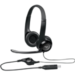 LOGITECH H390 USB HEADSET BLACK