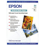 EPSON S041342 ARCHIVAL MATTE PHOTO PAPER 192GSM A4 WHITE PACK 50