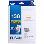 EPSON 138 INK CARTRIDGE BUNDLE WITH PAPER PACK 4