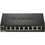 DLINK DGS108 DESKTOP SWITCH 8 PORT GIGABIT UNMANAGED BLACK