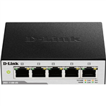 DLINK DGS110005 SMART SWITCH 5 PORT GIGABIT MANAGED BLACK SILVER
