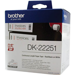 BROTHER DK22251 CONTINUOUS PAPER LABEL ROLL 62MM X 1524M WHITE