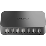 DLINK DUBH7 POWERED 7PORT HUB USBA 20 BLACK