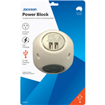 JACKSON POWER BLOCK 4 OUTLET WITH USB OUTLETS