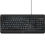 AZIO KB505U VISION LARGE PRINT WIRED KEYBOARD BLACK