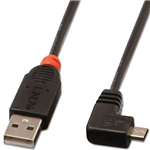 LINDY 31977 USBA TO MICRO USBB 20 90DEGREE CABLE 2M BLACK