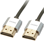 LINDY 41671 CROMO LINE SLIM HIGH SPEED HDMI CABLE WITH ETHERNET 1M GREY