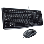 LOGITECH MK120 WIRED KEYBOARD AND MOUSE COMBO BLACK