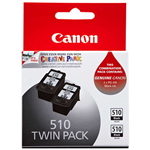 CANON PG510 INK CARTRIDGE BLACK PACK 2