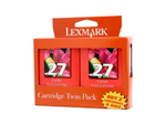 LEXMARK 27 INK CARTRIDGE COLOUR PACK 2