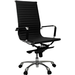 AERO MANAGERS CHAIR HIGH BACK ARMS PU BLACK