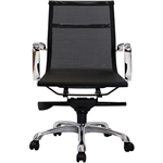 AERO MANAGERS CHAIR MEDIUM MESH BACK ARMS BLACK
