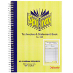 SPIRAX 555 TAX INVOICE AND STATEMENT BOOK CARBONLESS 50 PAGE 207 X 144MM