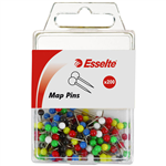 ESSELTE MAP PINS ASSORTED PACK 200