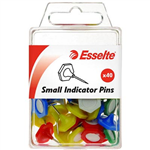 ESSELTE INDICATOR PINS SMALL ASSORTED PACK 40