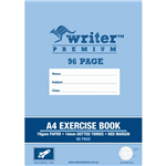 WRITER PREMIUM EXERCISE BOOK DOTTED THIRDS 14MM 70GSM 96 PAGE A4 ROCKET