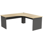 EKOSYSTEM 90 DEGREE WORKSTATION 1500 X 1500 X 600MM NEW OAKCHARCOAL