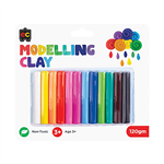 EDUCATIONAL COLOURS MODELLING CLAY 120G ASSORTED PACK 12