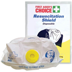 FIRST AIDERS CHOICE RESUSCITATION FACE SHIELD WITH VALVE