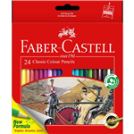 FABERCASTELL CLASSIC COLOUR PENCILS ASSORTED PACK 24