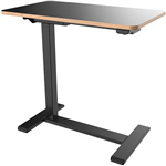 MALMO ELECTRIC MOBILE DESK 700 X 400MM BLACK BASE BLACK TOP
