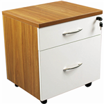 ARBOR EXECUTIVE MOBILE PEDESTAL 2DRAWER LOCKABLE AMERICAN OAK
