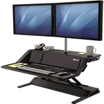 FELLOWES LOTUS DX SIT STAND WORKSTATION 832 X 616MM BLACK