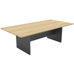 RAPID WORKER BOARDROOM TABLE 2400 X 1200MM OAKIRONSTONE