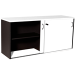 RAPID WORKER SLIDING DOOR CREDENZA 1800 X 450MM WHITEIRONSTONE