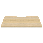 RAPIDLINE SCREEN SCALLOPED DESK TOP 1200 X 750 NATURAL OAK