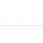 RAPIDLINE SCREEN SCALLOPED DESK TOP 1500 X 750 NATURAL WHITE