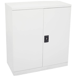 RAPIDLINE GO SWING DOOR CUPBOARD 2 SHELVES 1015 X 910 X 450MM WHITE SATIN