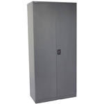 RAPIDLINE GO SWING DOOR CUPBOARD 3 SHELVES 910 X 450 X 1830MM GRAPHITE RIPPLE