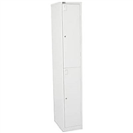 GO STEEL LOCKER 2 DOOR 305 X 455 X 1830MM WHITE CHINA
