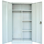 GO SWING DOOR CUPBOARD WARDROBE 910 X 450 X 1830MM SILVER GREY