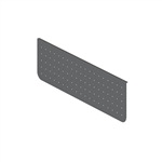 RAPIDLINE ARCH PERFORATED MODESTY PANEL 1000 X 300 X 20MM BLACK