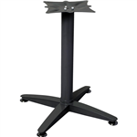 RAPIDLINE 4 STAR TABLE BASE BRUSHED BLACK