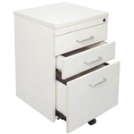 RAPID SPAN MOBILE PEDESTAL 3DRAWER LOCKABLE 690 X 465 X 447MM WHITE