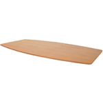 RAPID SPAN BOAT SHAPED TABLE TOP ONLY 2400 X 1200MM BEECH