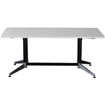 RAPIDLINE TYPHOON BOARDROOM TABLE 2400 X 1200 X 750MM WHITE