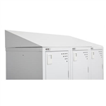 GO STEEL LOCKER ADDITIONAL SLOPING TOP 915 X 270MM SILVER GREY