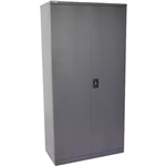 GO STEEL GO SWING DOOR CUPBOARD 4 SHELVES 2000 X 910 X 450MM GRAPHITE RIPPLE
