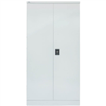GO STEEL GO SWING DOOR CUPBOARD 4 SHELVES 2000 X 910 X 450MM SILVER GREY