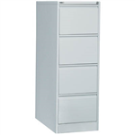 GO STEEL FILING CABINET 4 DRAWERS 460 X 620 X 1321MM SILVER GREY